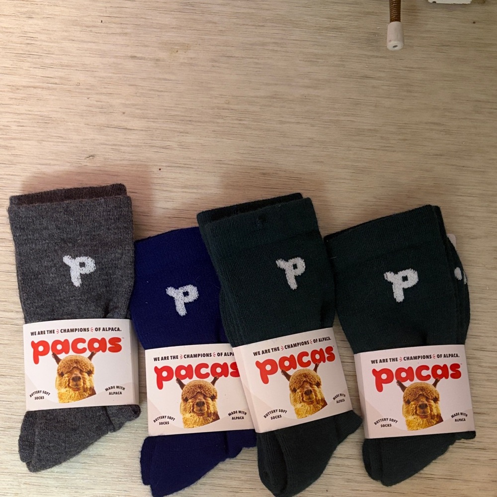 Men's Alpaca Wool Socks - Gray, Blue, Green